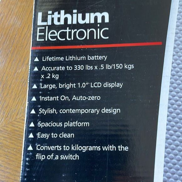 Taylor Lithium Electronic Scale Model 7020 Working Bathroom Scale - Picture 2 of 5